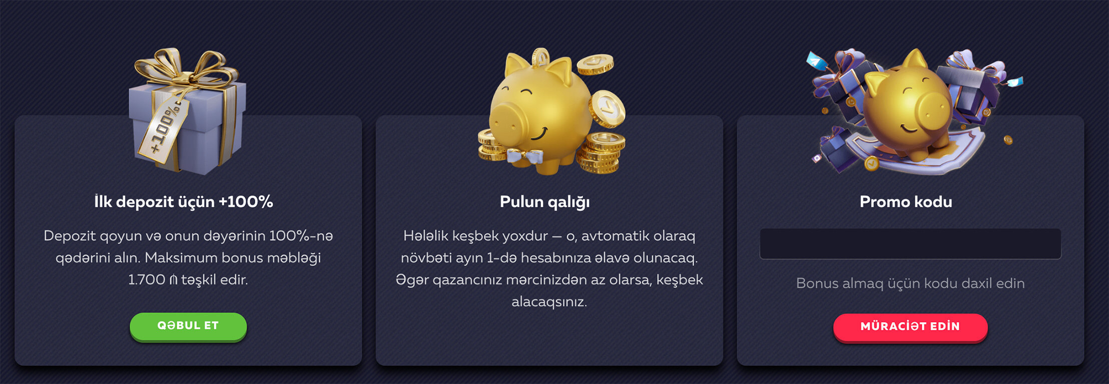 VAVADA-da 100% ilk depozit bonusu, keşbek və promokod ilə əlavə mükafatlar